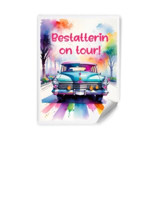 Sticker "Bestatterin on tour!"