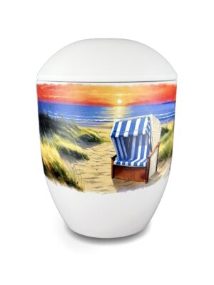 Seeurne "Nordseepanorama, Strandkorb"