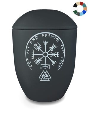 Nordische Seeurne "Valknut" mit Wikinger-Motiv