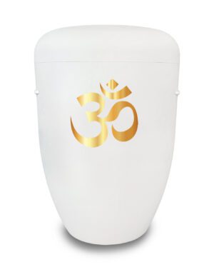 Naturstoffurne mit Om-Symbol