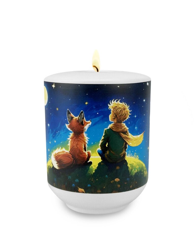 Gedenklicht / Memory Urne mit Motiv der kleine Prinz