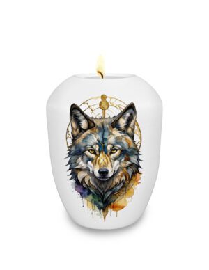 Gedenklicht / Memory Urne mit Motiv Spirit Animal