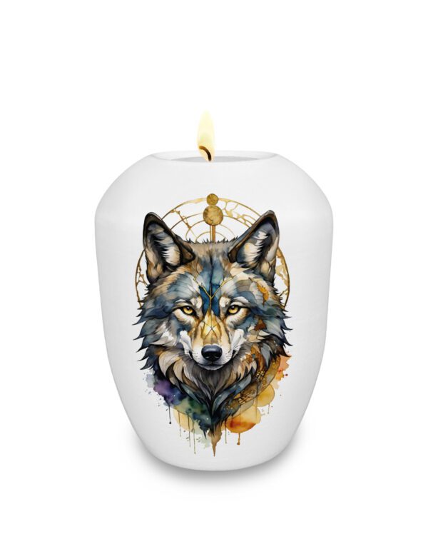 Gedenklicht / Memory Urne mit Motiv Spirit Animal
