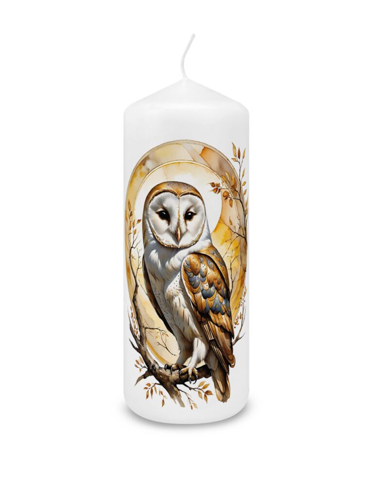 Kerze "Spirit Animal - Eule" 80 x 200 mm