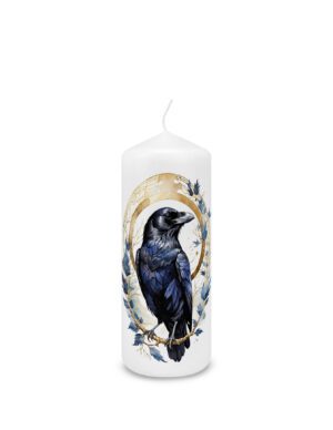 Kerze "Spirit Animal - Rabe" 70 x 150 mm