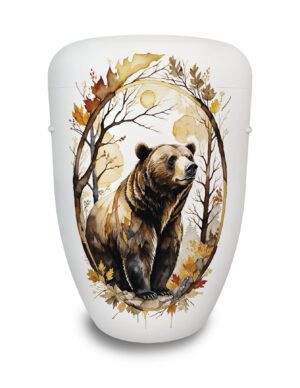 Naturstoffurne "Spirit Animal - Bär“
