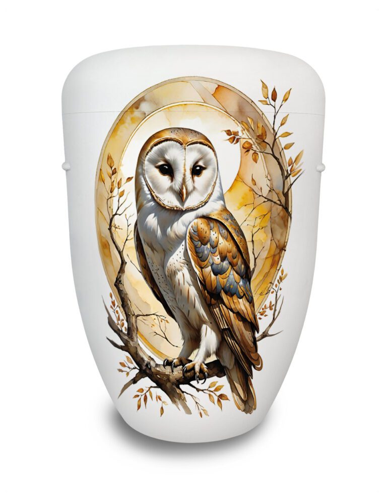 Naturstoffurne "Spirit Animal - Eule“