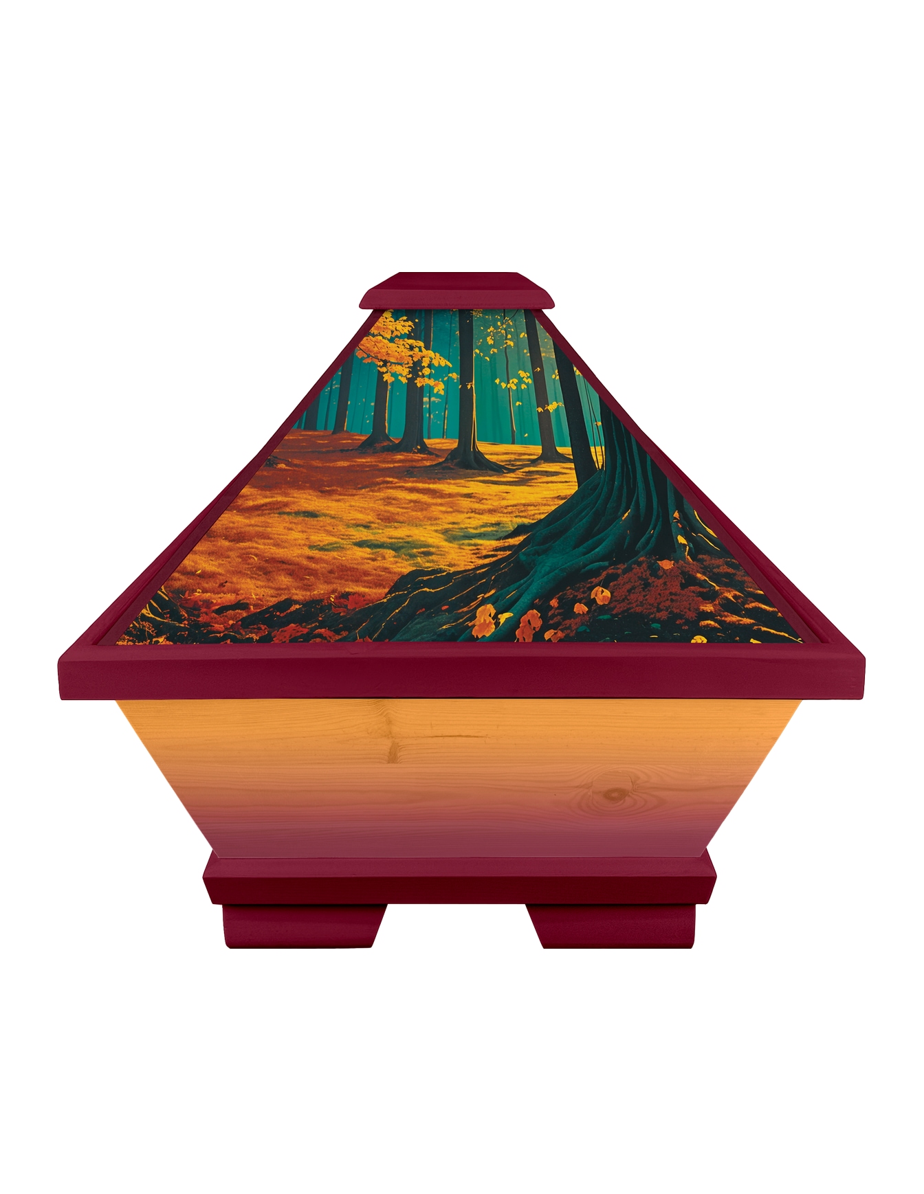 Kiefernsarg Herbstwald – Fussende (KS-59-17)