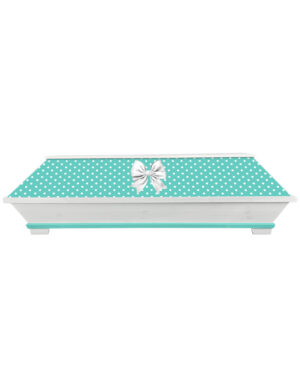 Rockabilly Sarg Polka Dots in türkis