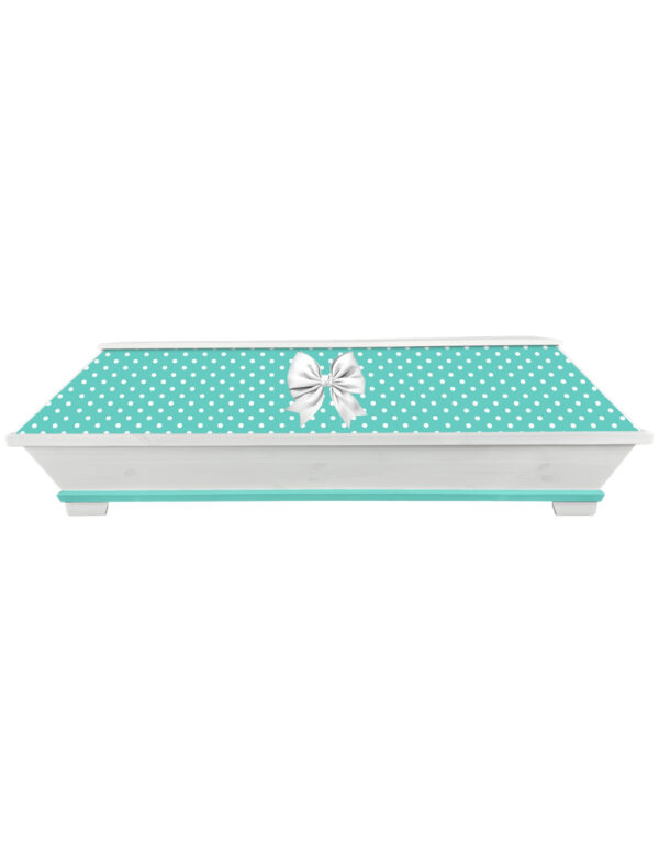 Rockabilly Sarg Polka Dots in türkis