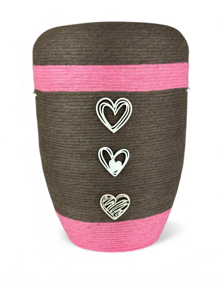 Naturstoffurne "Wolle meets Holz" WH-228-b