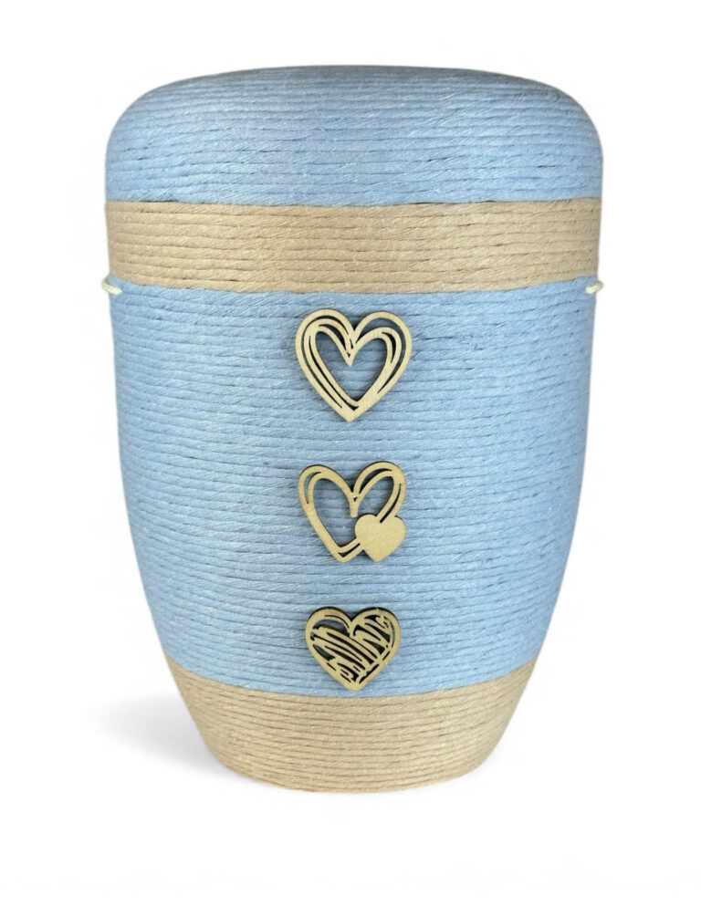 Naturstoffurne "Wolle meets Holz" WH-229-b