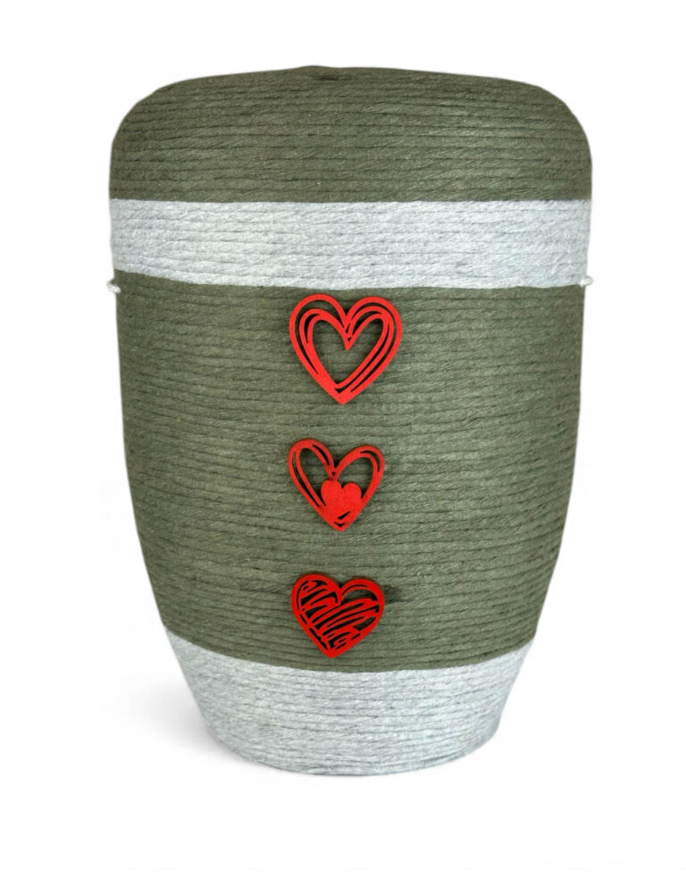 Naturstoffurne "Wolle meets Holz" WH-239-b