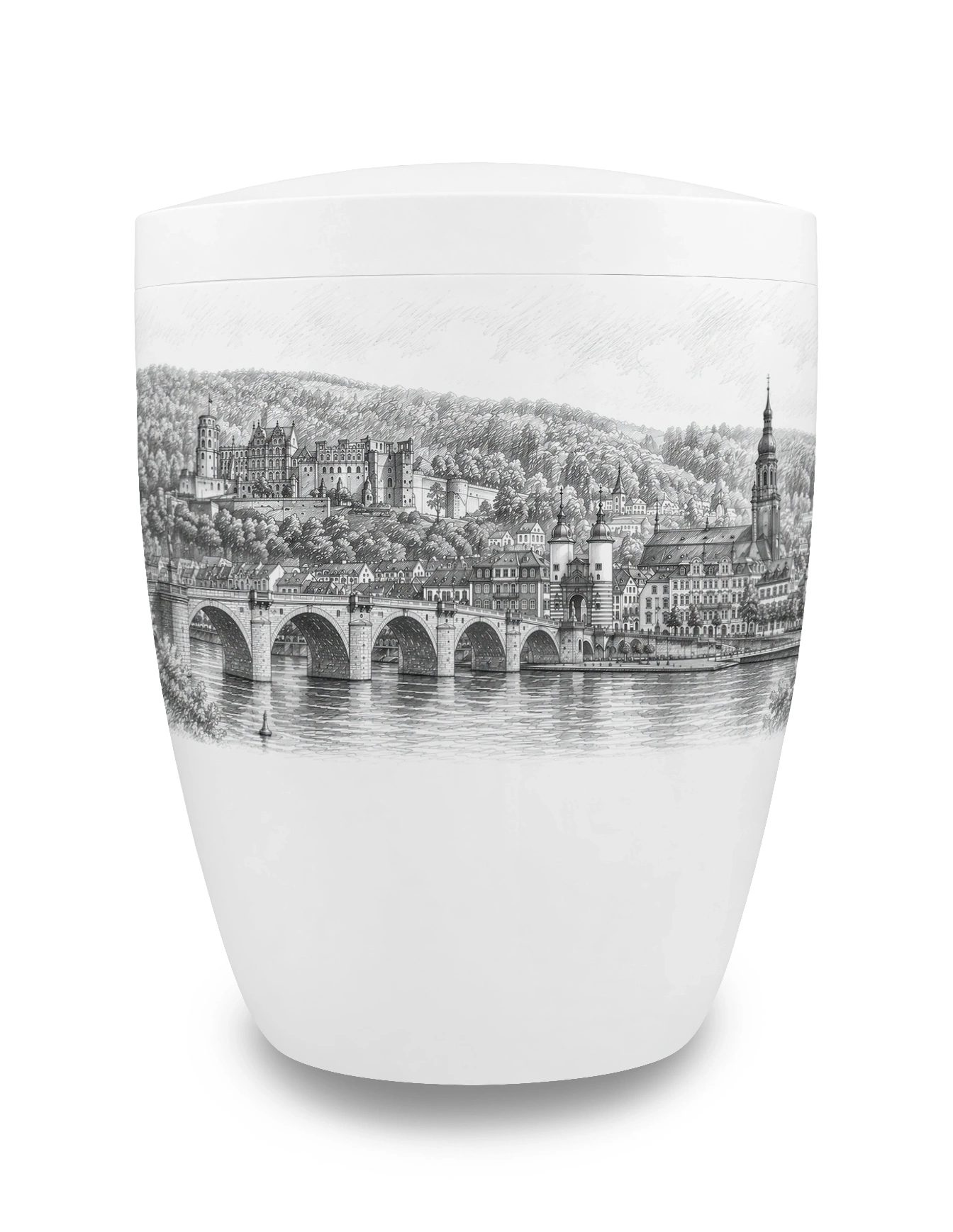 NS-235-16FH Urne Skyline Heidelberg Heidelberg Urne mit Skyline von Heidelberg